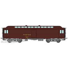 REE Modeles VB-255 - ALLEGE PANTIN 16 m Era IV PEZ brown PTT, grey frame, bogie Y2, N° 50 87 00-37 937-5