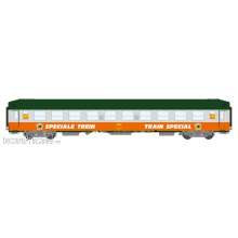 REE Modeles VB-299 - Sleeping UIC CAR B9c9x Orange and green, TRAIN SPECIAL FTS Era V