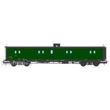 REE Modeles VB-347 - Ex-PLM Luggage Van, PLM green, Lookout box, Ladder, Black Roof SNCF N°24636 Ep.III