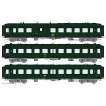 REE Modeles VB-386 - SET of 3 OCEM RA Cars (A3B5 + B4D + B9) South East - SNCF Era IV