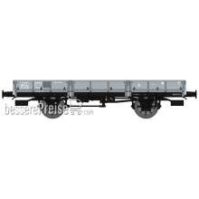 REE Modeles WB-599 - OCEM 29 FLAT Wagon Grey PLM NNTouw 57534 Lever brake, Spoked wheels Era II