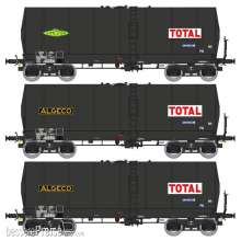 REE Modeles WB-664 - SET of 3 FAUVET-GIREL Tank wagon, bogie Y 23 “TOTAL”, Era III