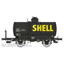 REE Modeles WB-707 - Tank Wagon SHELL, Black, SNCF Era III