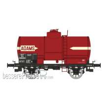 REE Modeles WB-708 - Tank Wagon ADAMS, Red, black frame, SNCF Era III