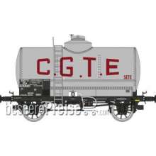 REE Modeles WB-717 - Tank Wagon C.G.T.E. Alu, black frame, SNCF Era III