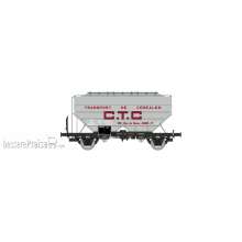 REE Modeles WB-724 - Grain wagon CTC, grey, black frame, Era III