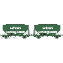 REE Modeles WB-734 - Set of 2 Grain wagons UFAC Moulin Du Bos, Era IV