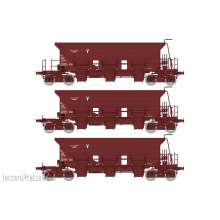 REE Modeles WB-751 - SET of 3 STONE HOPPER Wagon T1 Uas SNCF Era IV