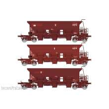 REE Modeles WB-753 - SET of 3 STONE HOPPER Wagon T1 Uas SNCF Era VI