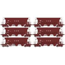 REE Modeles WB-798 - Set of 6 Hopper Wagons TREMIE F70 Eads « SGW » Era IV