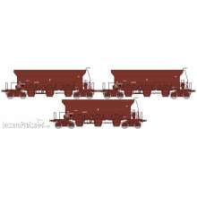 REE Modeles WB-808 - Set of 3 STONE Hopper F70 Uas F70 Uas « INFRA V » SNCF Era V-VI