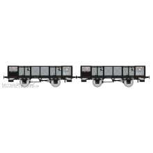 REE Modeles WB-812 - Set of 2 PLM Gondola 4 doors, steel, grey, SL 114597 et SL 114502 PLM Era II