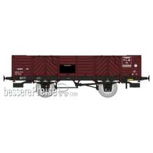 REE Modeles WB-813 - PLM Gondola 4 doors, wood, sidéros red, TT 225093 PLM Era II