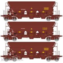 REE Modeles WB-844 - Set of 3Stone Hopper T8 Tadkks SNCF Era. IV-V