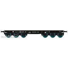 REE Modeles WBA-027 - Flat Wagon for heavy loads 6 Axles SSym46, Black, 6 axles, 99515, Era III A