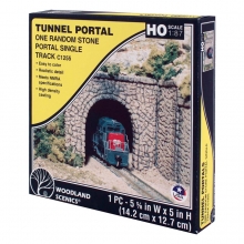 Woodland Scenics WC1255 - H0-Spur Tunnelportal eingl. Bruchstein