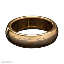 Weta Workshop WETA86-30-01081 - Herr der Ringe Wolfram-Ring Der Eine Ring (vergoldet) Größe 9