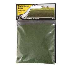 Woodland Scenics WFS617 - 4mm Static Grass Dark Green - Inhalt: 42g