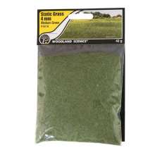 Woodland Scenics WFS618 - 4mm Static Grass Medium Green - Inhalt:42g