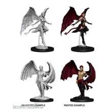 Wizkids WIZ73841 - D&D Nolzur´s Marvelous Miniatures Miniaturen unbemalt Succubus & Incubus Umkarton (6)