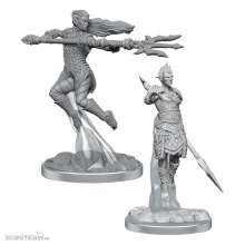 Wizkids WIZ90613 - D&D Nolzur´s Marvelous Miniatures Miniaturen unbemalt 2er-Pack Sea Elf Fighters