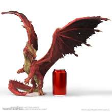 Wizkids WIZ96121 - D&D Icons of the Realms Statue Balagos, Ancient Red Dragon 46 cm