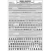 Woodland Scenics WMG737 - Buchstaben, eng, schwarz