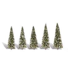 Woodland Scenics WTR3567 - 2 -3 1/2 Snow Dusted 5/Pk