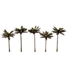 Woodland Scenics WTR3597 - 3-3 3/4 Sm Palm Trees 5/Pk