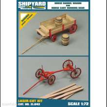 Shipyard Marine ZL-042 - Horse Cart Running Gear and Horse Barrel Wagon