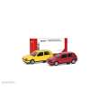 Herpa 014014 - Herpa MiniKit: Volkswagen (VW) Golf III VR6 2türig, 2er-Set, Schwefelgelb/Flashrot