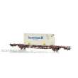 NMJ 1000198 - NMJ Topline Lgns 42 76 443 2015-1 Containertragwagen der CargoNet mit 1 stück Tollpost-Globe thermo container, H0