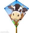 Invento 100046 - Eddy Cow - Kinderdrache, ab 5 Jahren, 68x68cm, inkl. 17kp Polyester Schnüre, 40m auf Spule