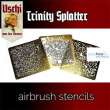 USCHI VAN DER ROSTEN UV4014 - TRINITY SPLATTER airbrush stencils set