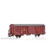 NMJ 1007395 - NMJ Topline 506.202 Gbs 150 0 066-8 mit Glava Werbung, Güterwagen der NSB, H0