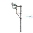 HD Models HDM35016 - French Concrete Electric Pole