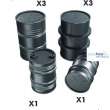 HD Models HDM35146 - Luftwaffe fuel drums (8pcs)