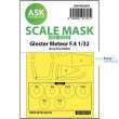 Artscale ASK200-M32042 - Gloster Meteor F.4 one-sided mask for HK Models