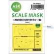 Artscale ASK200-M48010 - Hawker Hunter F.6 double-sided painting mask Airf.