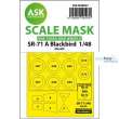 Artscale ASK200-M48047 - SR-71 A Blackbird one-sided mask for Revell