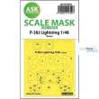 Artscale ASK200-M48068 - P-38J Lightning one-sided mask for Tamiya