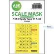 Artscale ASK200-M48089 - N1K1 Kyofu Type 11 double-sided mask self-adhesive