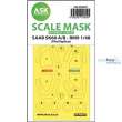 Artscale ASK200-M48097 - SAAB SK60 double-sided mask self-adhesive, pre-cut