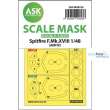 Artscale ASK200-M48105 - Spitfire F.Mk.XVIII double-sided mask self-adh.