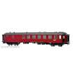 NMJ 1015835 - NMJ Topline 133.301 NSB Personen-, Gepäck und Schaffnerwagen BF10 21514, Rot(Schwarz,