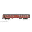 NMJ 1018218 - NMJ Topline 113.301 NSB CB1 21218, Nachtzug Salongwagen, Rot/Schwarz, H0