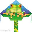 Ecoline 102160 - Simple Flyer Froggy - Kinderdrachen, ab 5 Jahren, 75x120cm, inkl. 17kp Polyester Schnüre, 25m