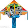 Ecoline 102165 - Simple Flyer Monster Truck - Kinderdrachen, ab 5 Jahren, 75x120cm, inkl.17kp Polyester Schnüre, 25m