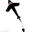 Invento 102201 - Ecoline Shark Kite 5 - Kinderdrache, ab 5 Jahren, 150x95cm , inkl. 17kp Polyester Schnüre