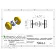 Halling ETH-AXL-090-H0 - Antriebsachse H0, 9mm Vollrad und Lager